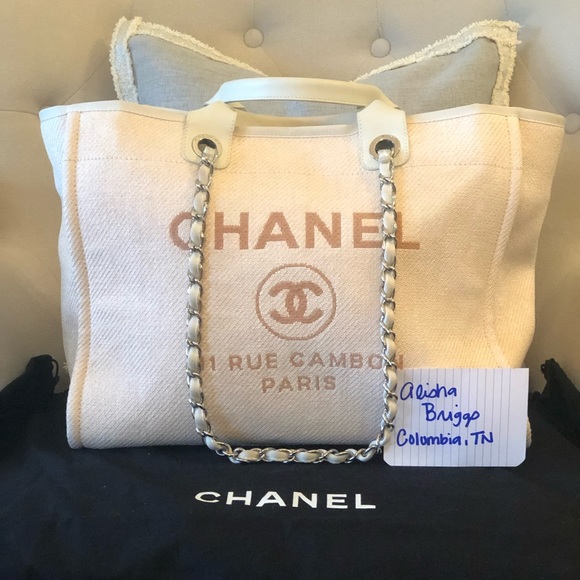 CHANEL Handbags - SOLD 💗💗Pink Chanel Deauville Shopping Tote💗💗